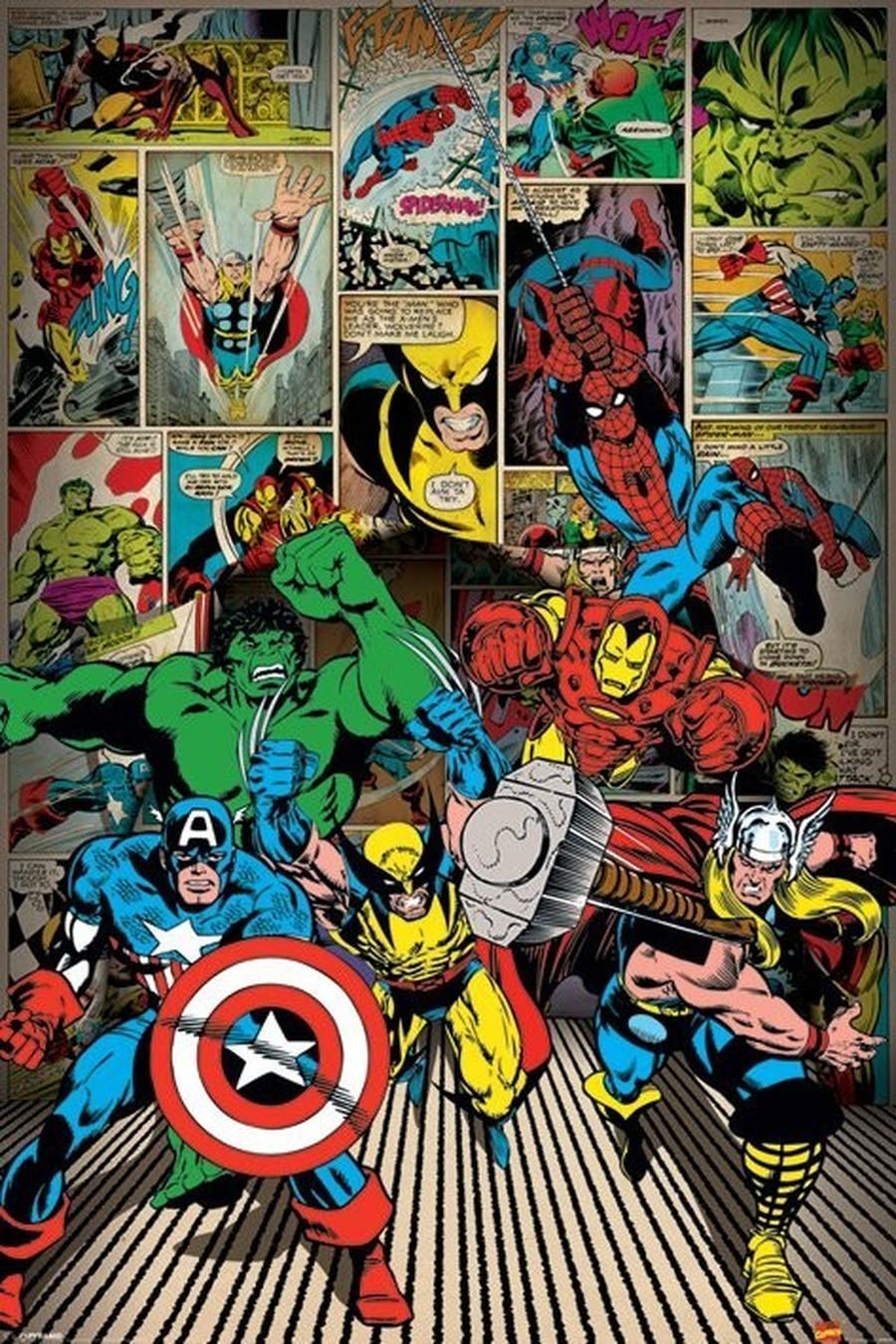 Plakát, Obraz - MARVEL COMICS - here come,