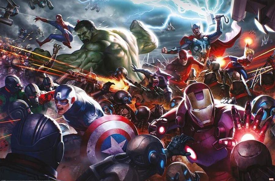 Plakát, Obraz - Marvel Future Fight - Heroes Assault,