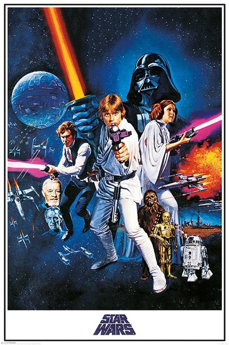 Plakát, Obraz - Star Wars A New Hope - One Sheet,