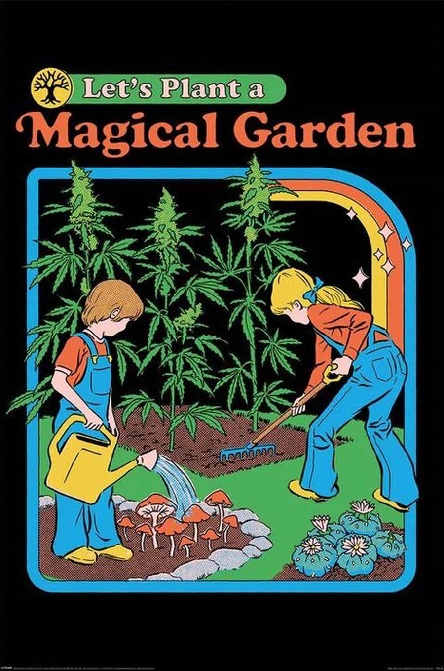 Plakát, Obraz - Steven Rhodes - Let‘s Plant a Magical Garden,