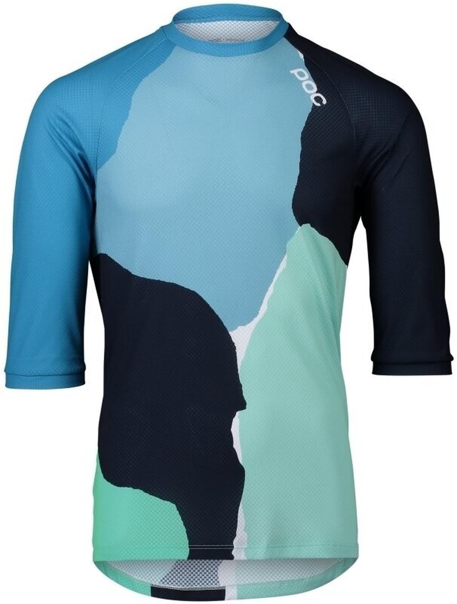 POC MTB Pure 3/4 Jersey Color Splashes Multi Basalt Blue M