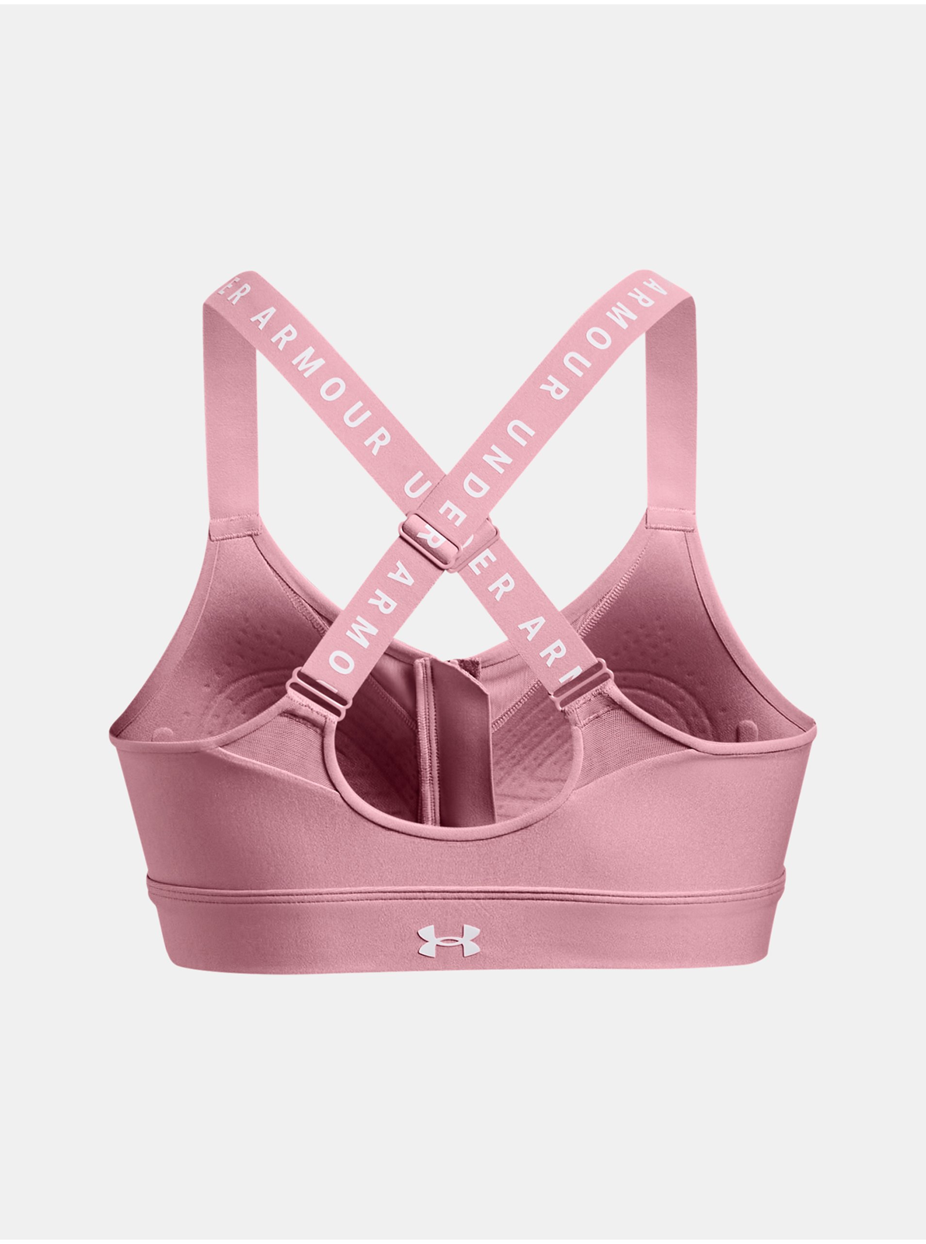 Podprsenka Under Armour UA Infinity High Bra Zip-PNK