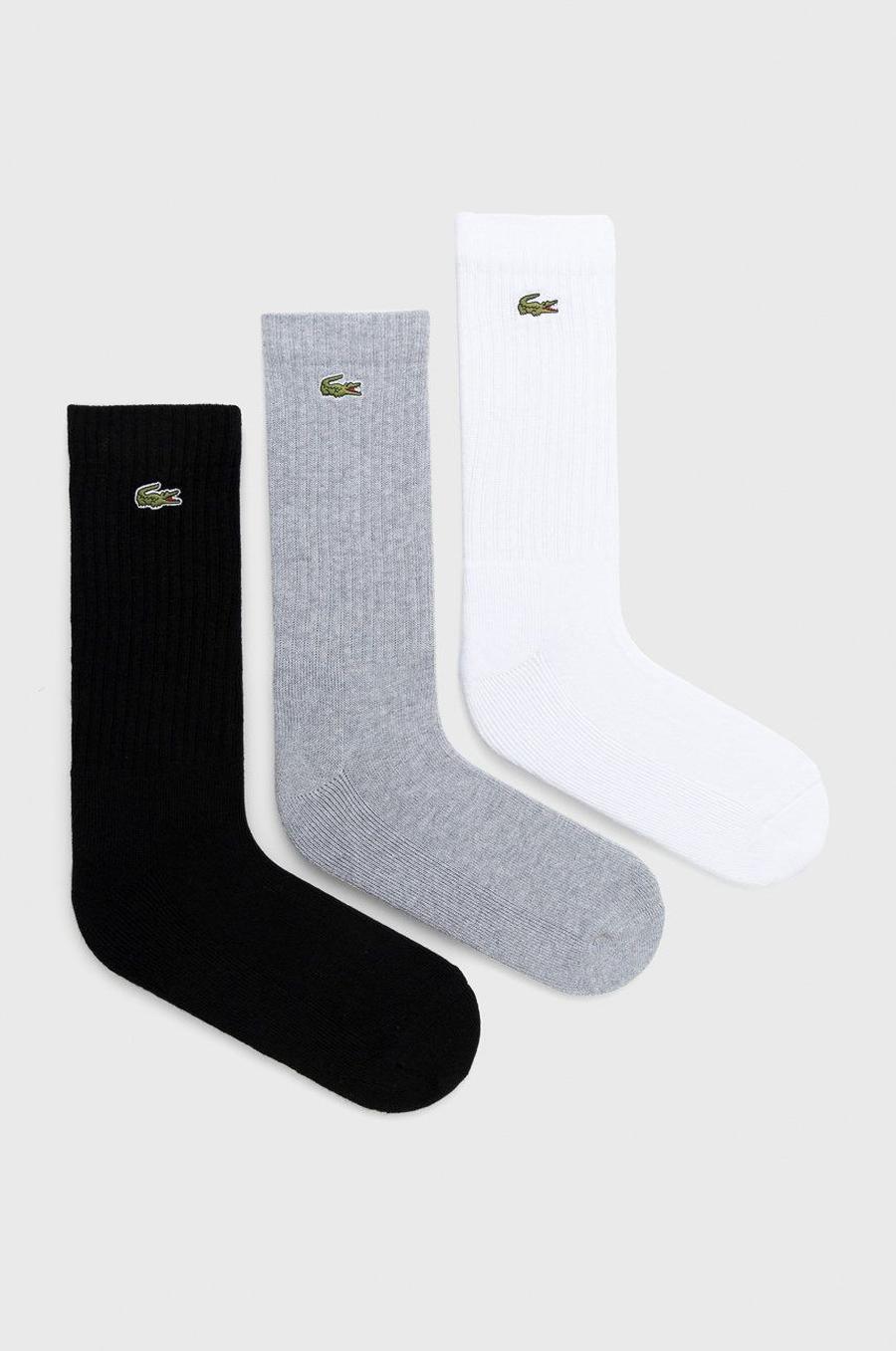 Ponožky Lacoste pánské, bílá barva