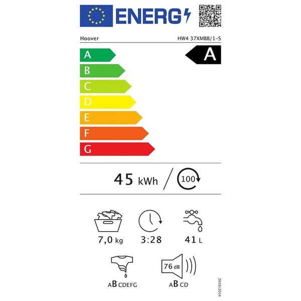 Pračka s předním plněním Hoover HW4 37XMBB/1-S, A, 7kg OBAL POŠKO