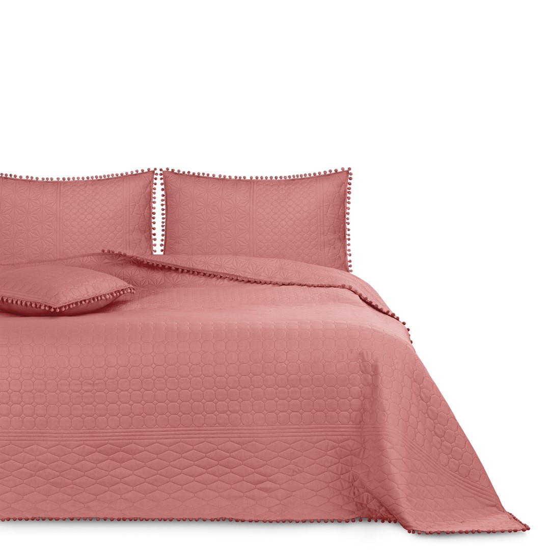 Přehoz na postel MEADOW 220x240 cm tmavě růžová Mybesthome