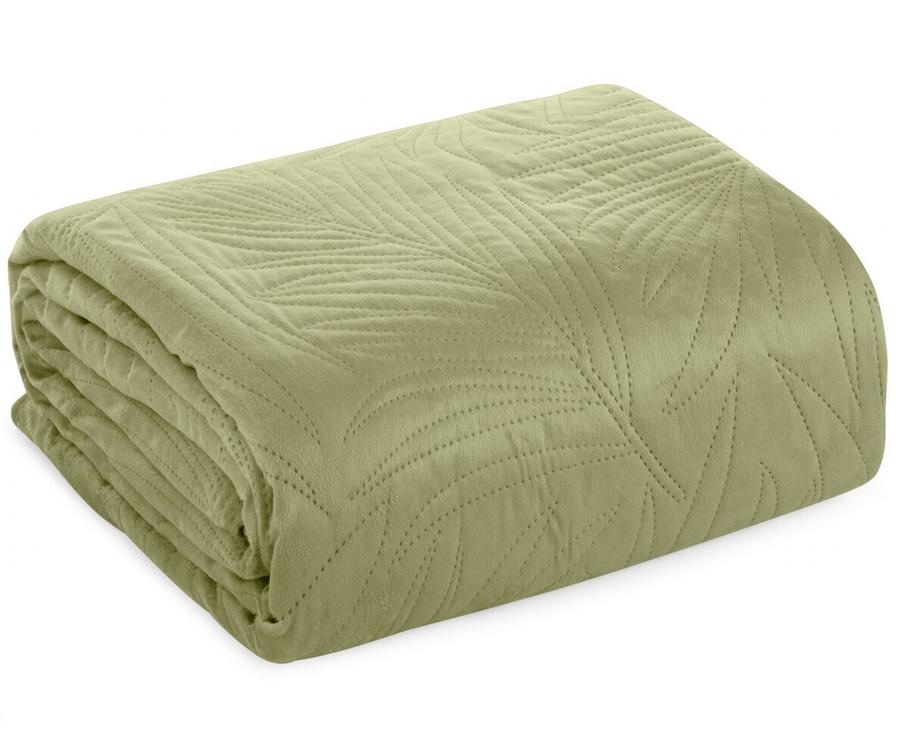 Přehoz na sedačku - pohovku - postel LOISA II. zelená 200x220 cm Mybesthome