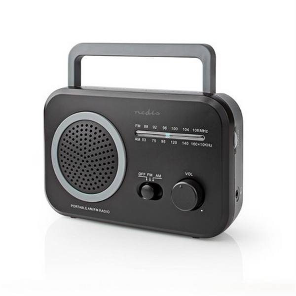 Rádio NEDIS RDFM1330GY BLACK/GREY