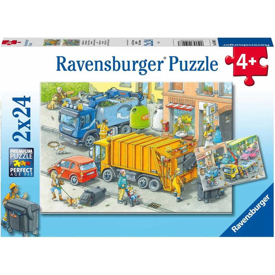 Ravensburger puzzle 050963 Likvidace odpadu 2x24 dílků