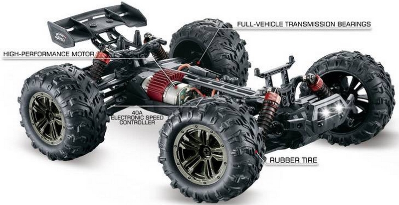 RC model auta Truggy Absima Racer, komutátorový, 1:16, 4WD , RtR, 35 km/h