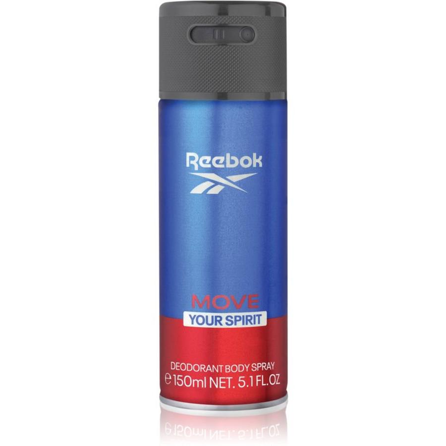 Reebok Move Your Spirit energizující tělový sprej pro muže 150 ml