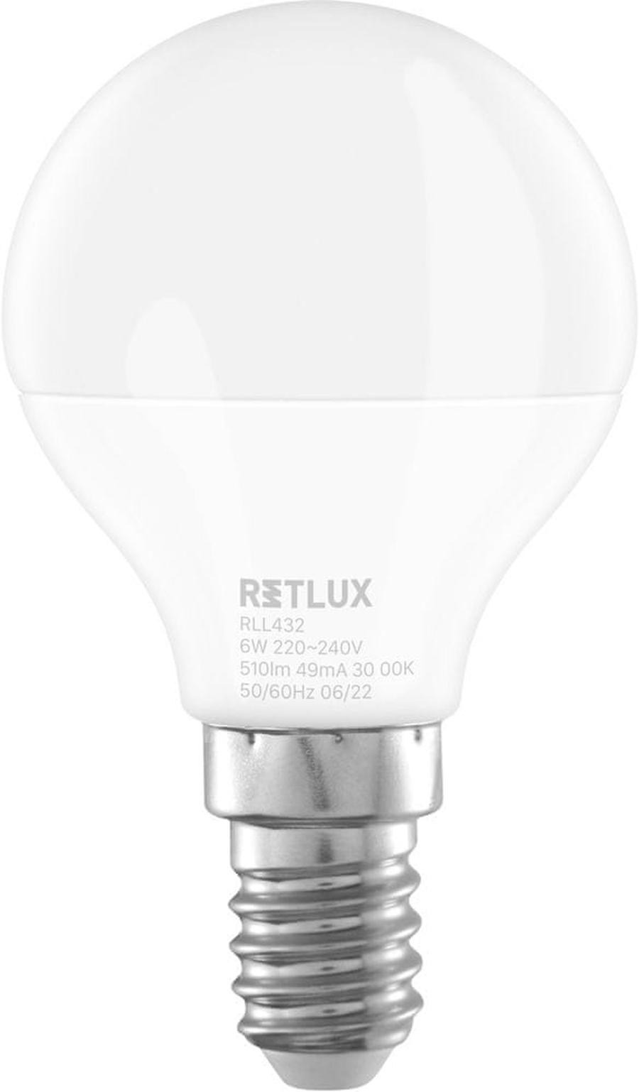 Retlux RLL 432 G45 E14 miniG 6W WW