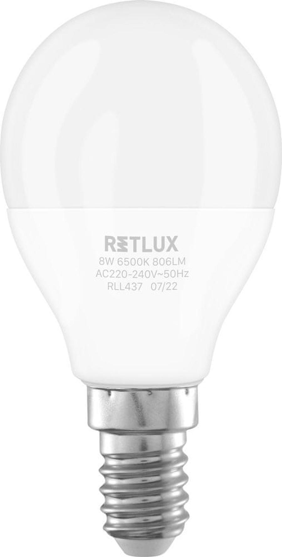 Retlux RLL 437 G45 E14 miniG 8W DL