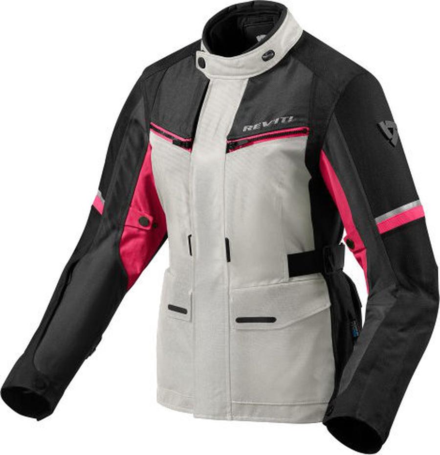 Rev'it! Outback 3 Ladies Silver/Fuchsia 38 Textilní bunda