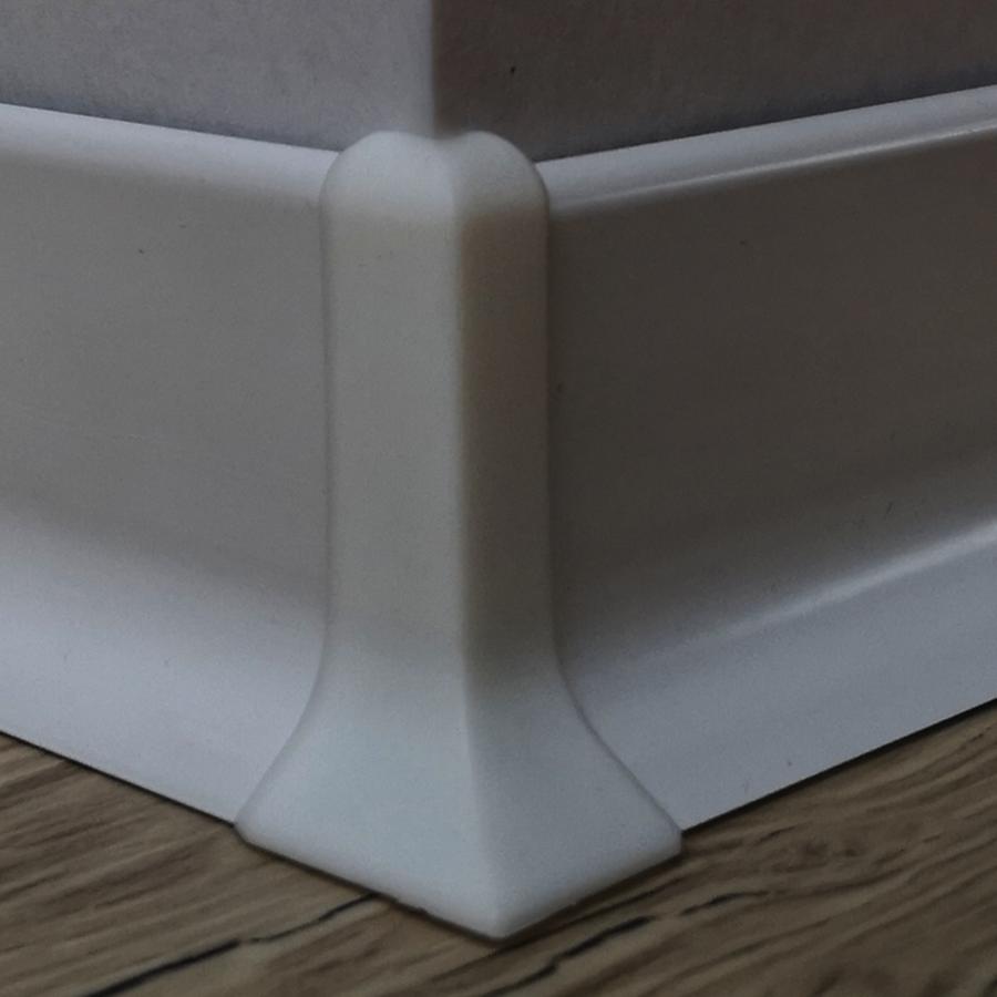 Roh k soklu vnější PVC bílá, výška 40 mm, SKPVCVNER4BI