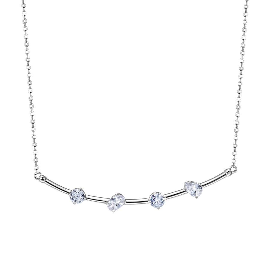Rosato Okouzlující stříbrný náhrdelník se zirkony Storie RZC027