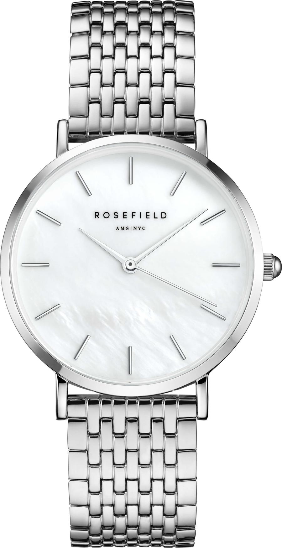 Rosefield The Upper East Side White Pearl Silver