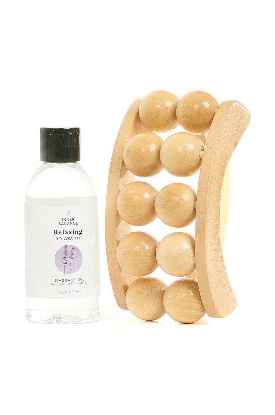 Sada pro masáž těla Aroma Home Inner Balance Relax & Unwind Body Massage Gift Set