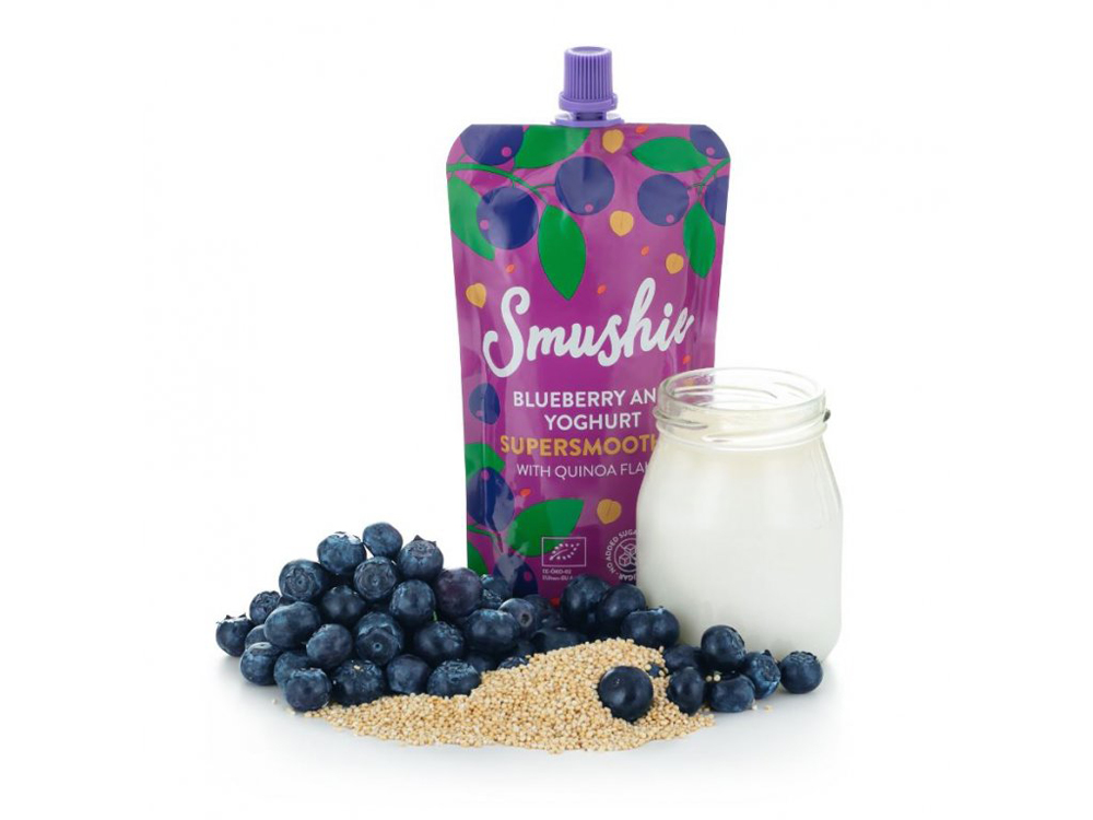 Salvest Smushie BIO Ovocné smoothie s borůvkami jogurtem a quinoou 6 x 170 g
