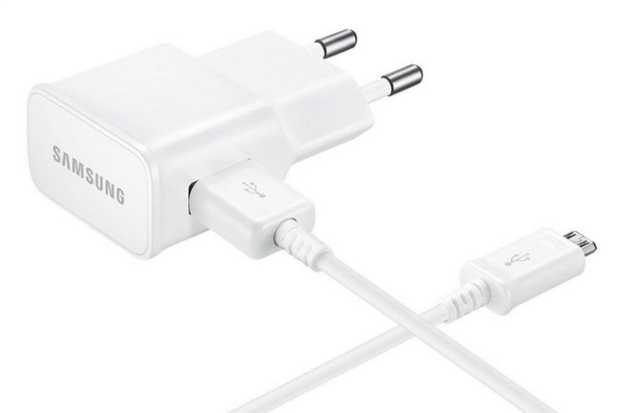 Samsung nabíječka EP-TA20E, micro USB, bílá