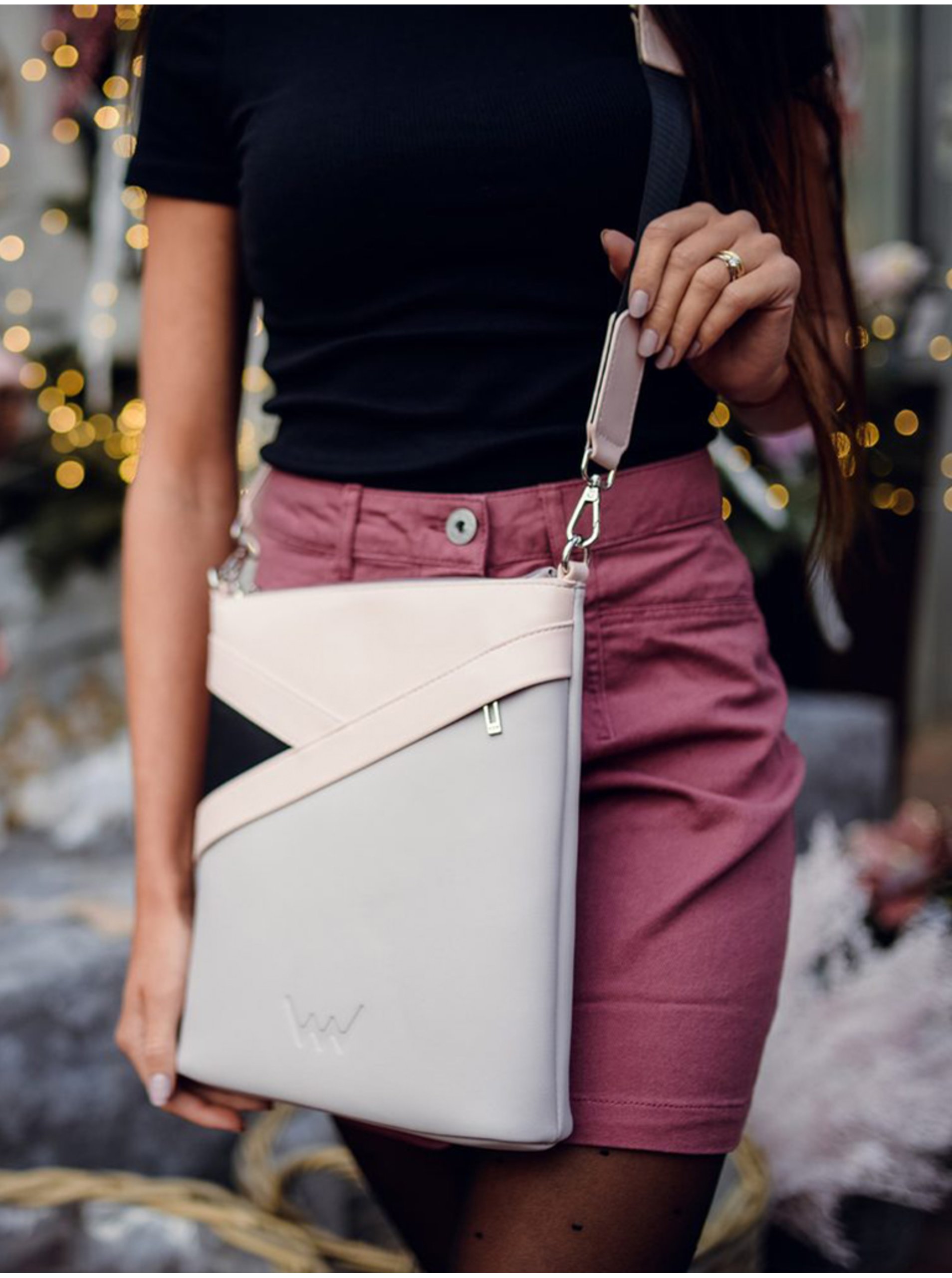 Šedá crossbody kabelka VUCH Desmond