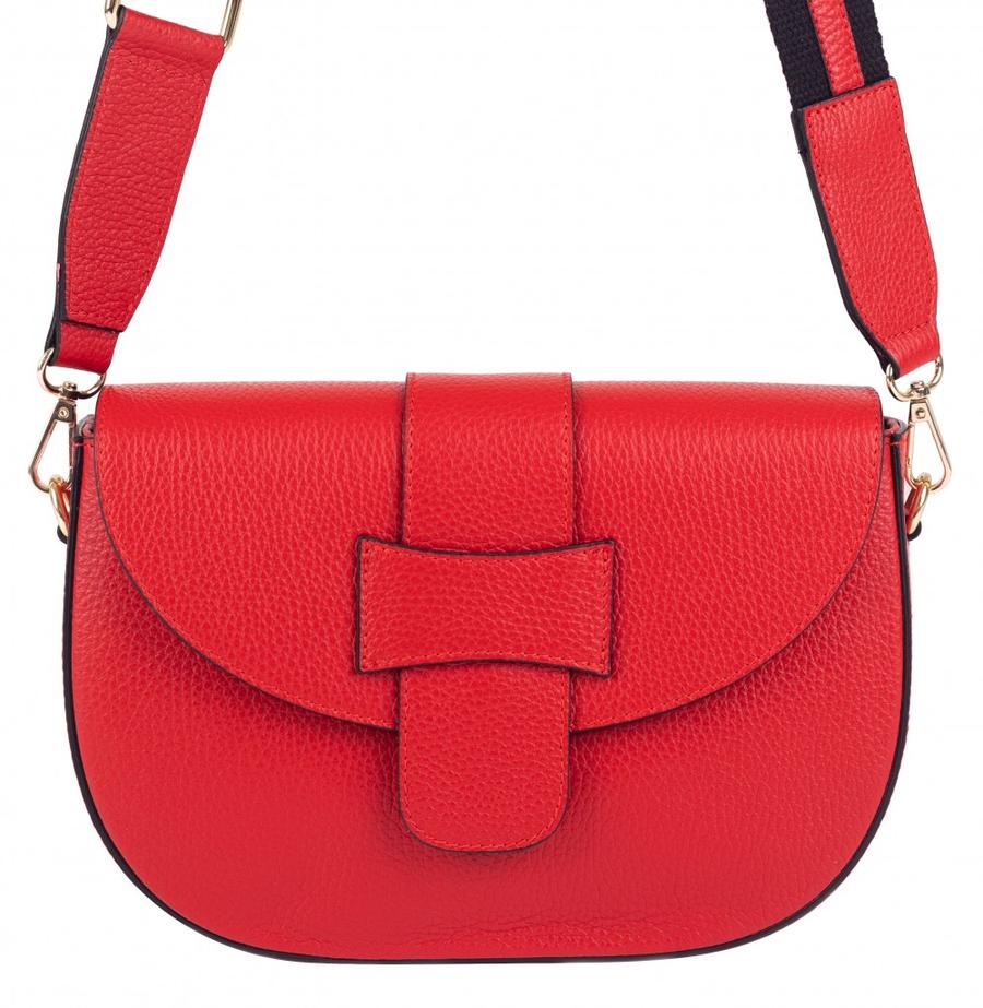 SEGALI Dámská kožená crossbody kabelka Vanesa Red