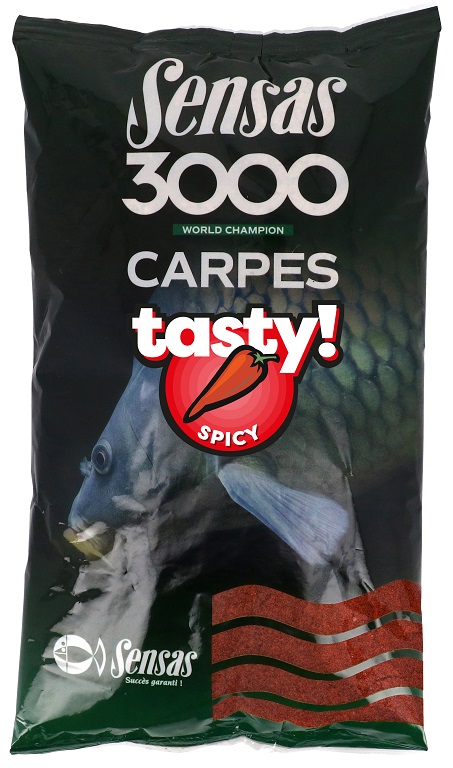 Sensas Krmení 3000 Carp Tasty 1kg Příchuť: Strawberry