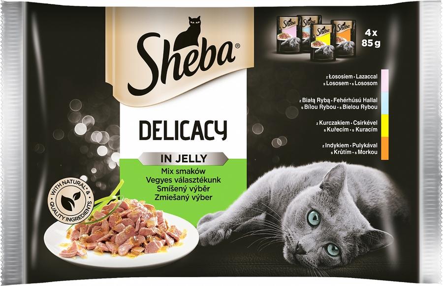 Sheba Delicacy kapsičky - smíšený výběr 4 x 85 g