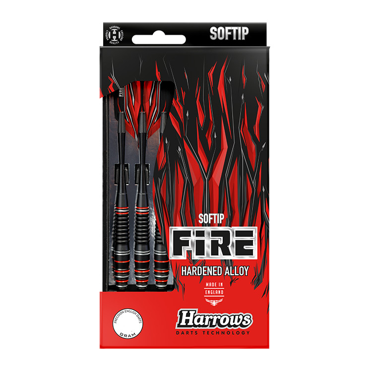 Šipky Harrows Fire Hardened Alloy Soft 3ks  16g R