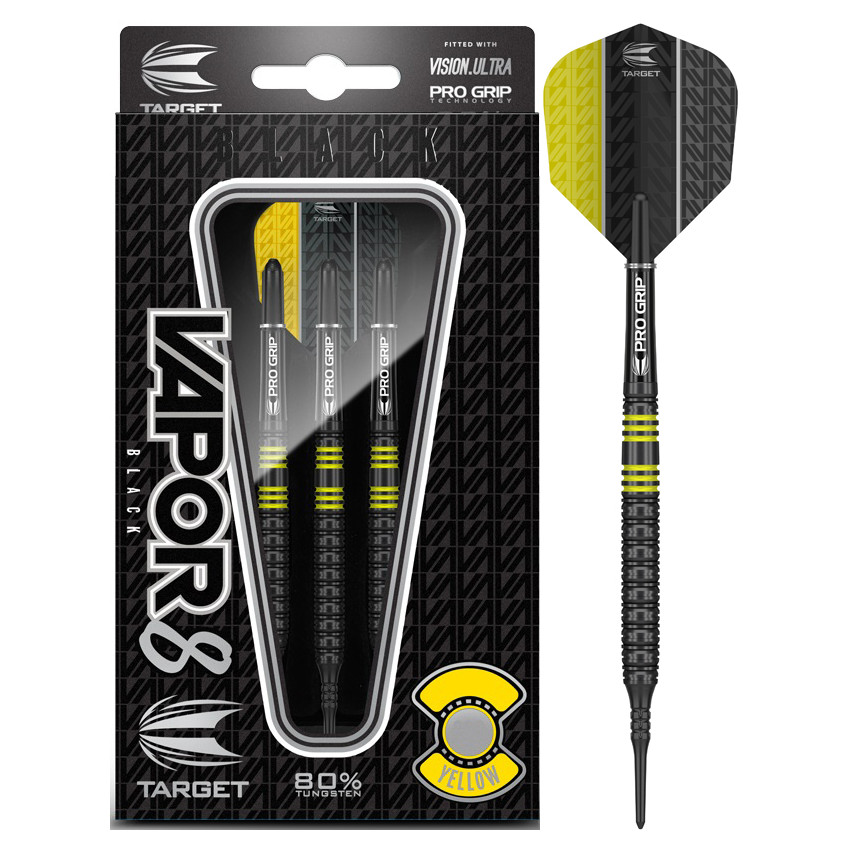 Šipky Target Vapor8 Black Yellow 80% 3ks  19 g