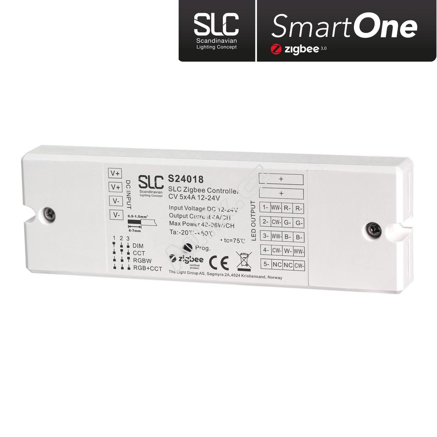 SLC SmartOne Zigbee Controller CV 5x4A 12-24V Mono/TW/RGB/RGBW - TLG