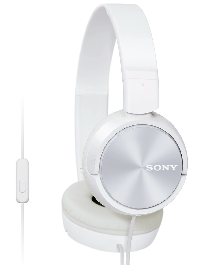 Sluchátka SONY sluchátka MDR-ZX310AP, handsfree, bílé