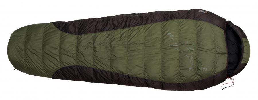 Spacák Warmpeace VIKING 600 195 cm olive/grey/black levý