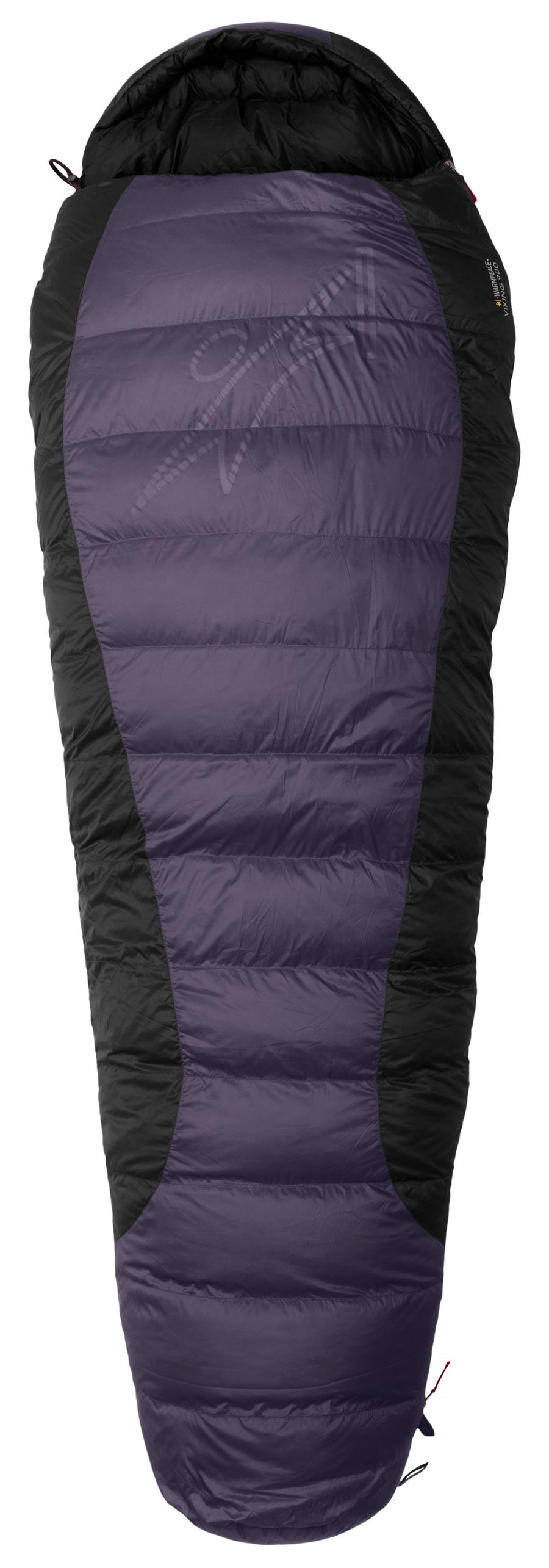 Spací pytel WARMPEACE Viking 900- 180 cm WIDE Iron/grey/black Pravý zip