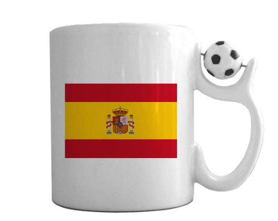 Španělská vlajka Fotbalový hrnek