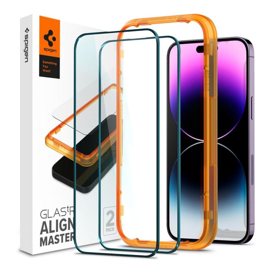 Spigen  tR Align Master 2 Pack, FC black - iPhone 14 Pro, AGL05216