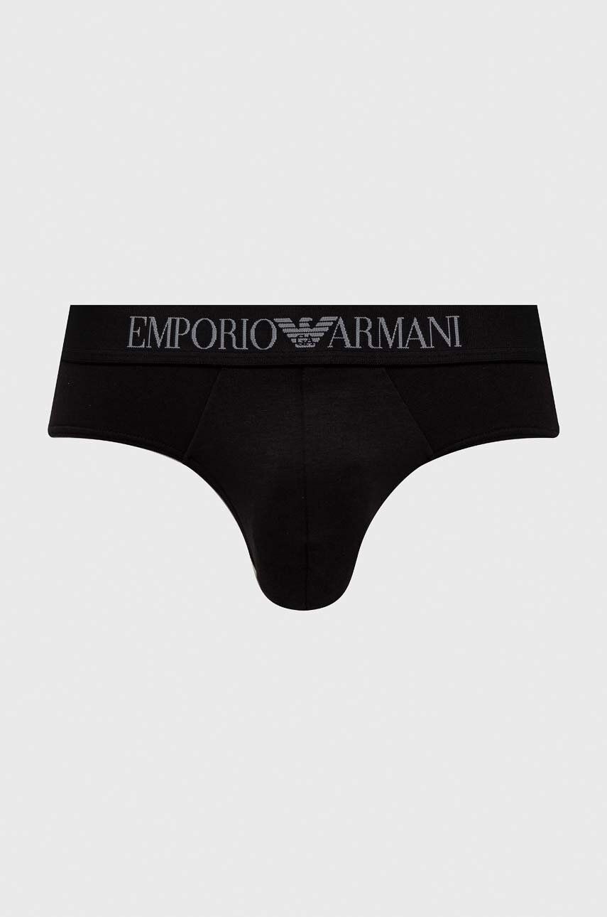 Spodní prádlo Emporio Armani Underwear 2-pack pánské, černá barva