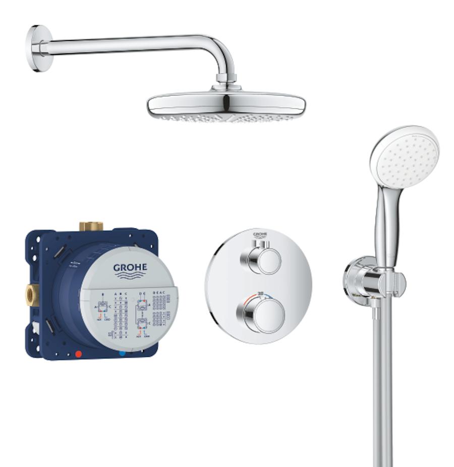 Sprchový systém Grohe Grohtherm včetně podomítkového tělesa chrom 34727000