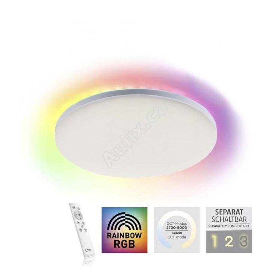 Stropní svítidlo CONRAD LED 24W 2700-5000K + LED 3W RGB bílé - Leuchten Direkt