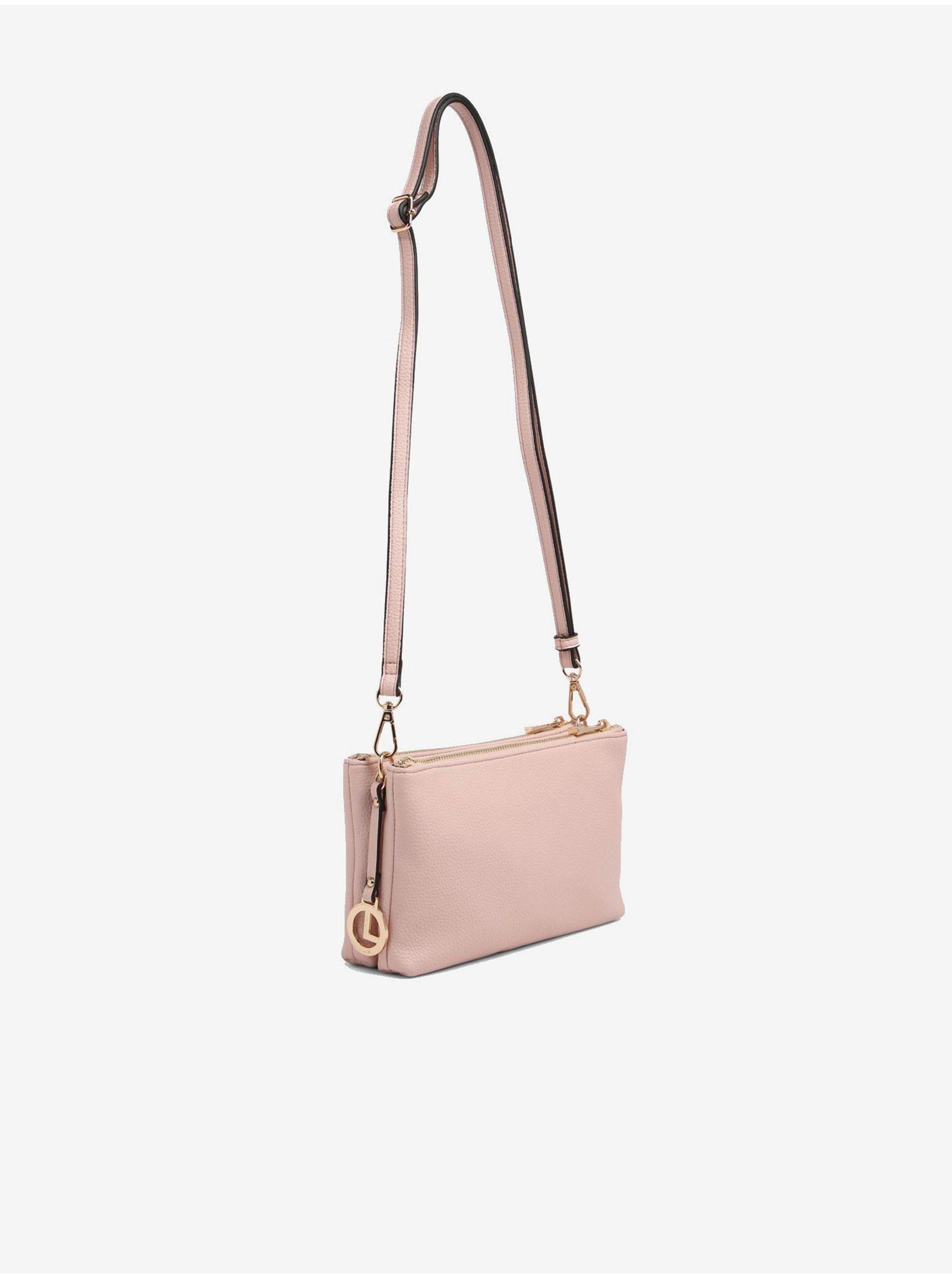 Světle růžová dámská crossbody kabelka L.CREDI Ella Shoulder bag Pink clay