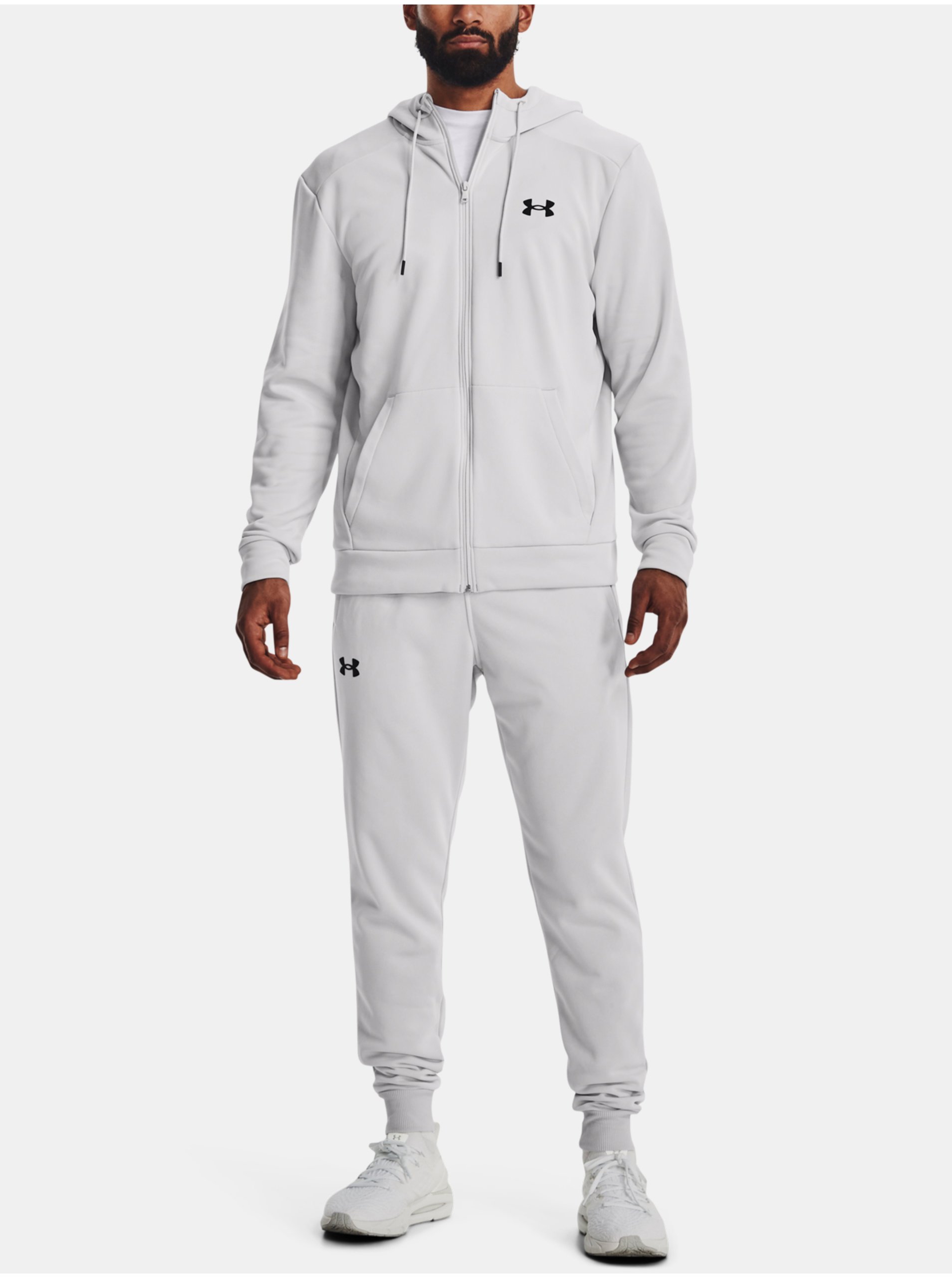 Světle šedé pánské tepláky Under Armour UA Armour Fleece Joggers