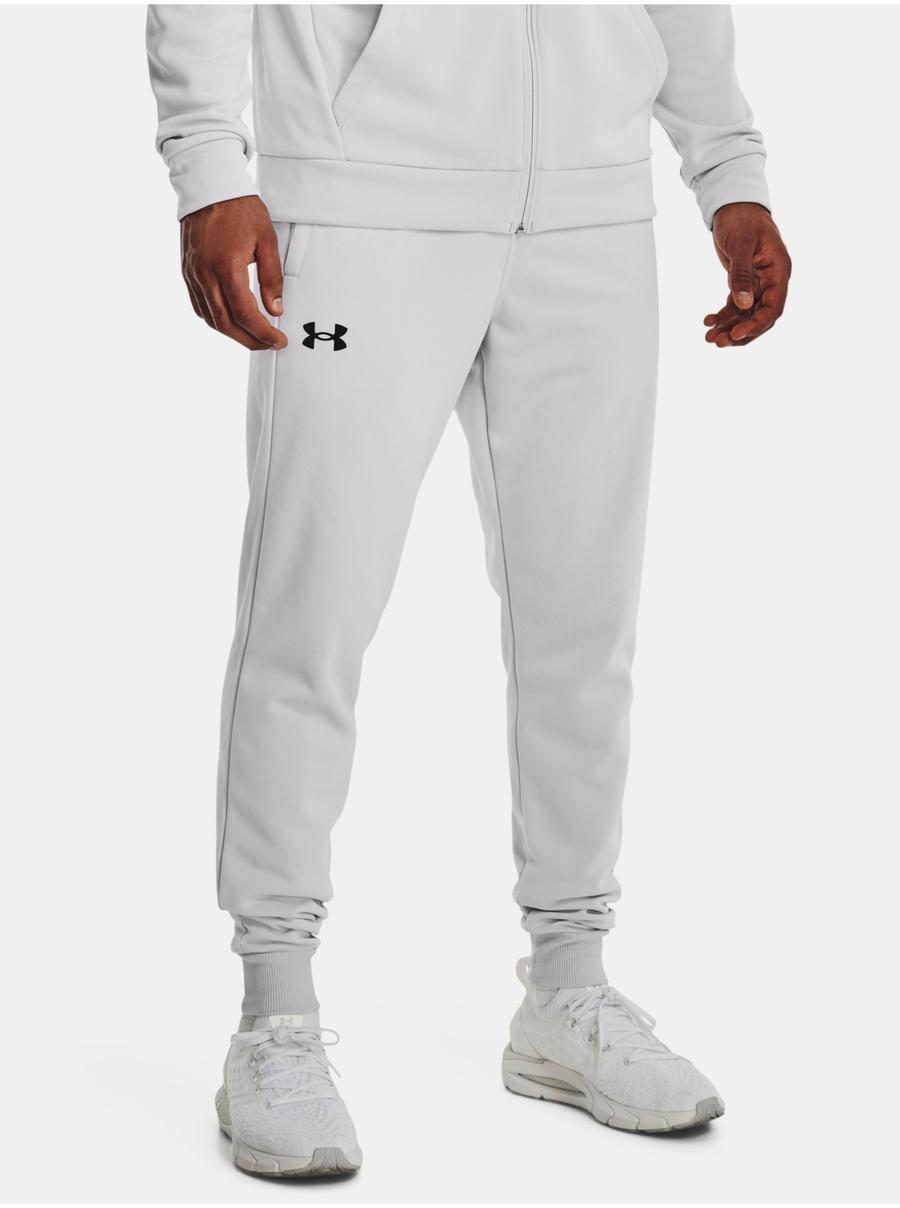 Světle šedé pánské tepláky Under Armour UA Armour Fleece Joggers