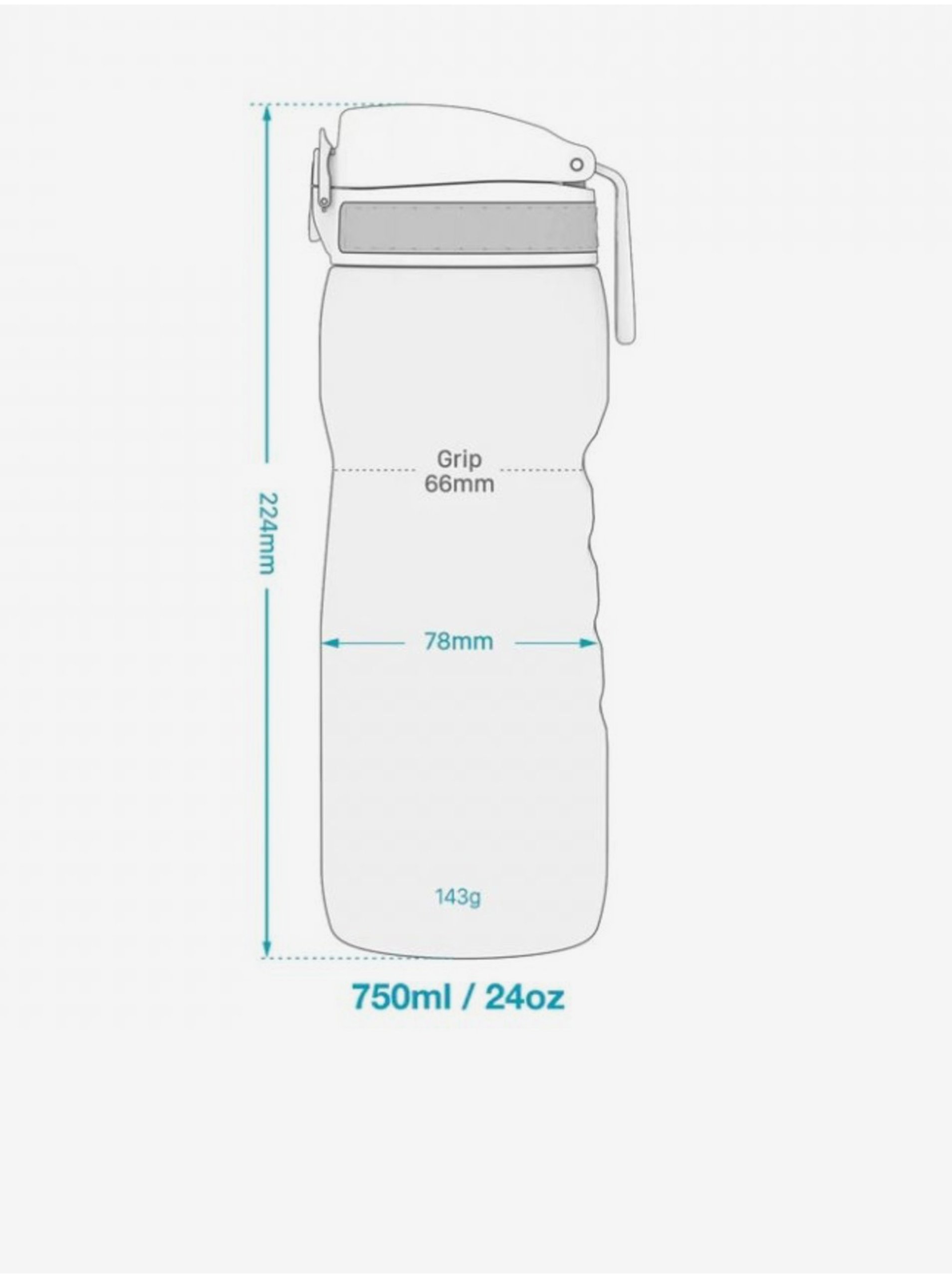 Světle zelená lahev Ion8 One Touch Surf Green