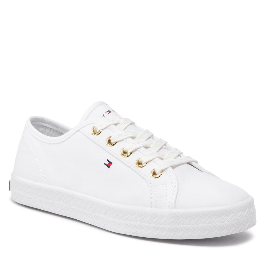 Tenisky TOMMY HILFIGER - Essential Nautical Sneaker FW0FW06512  White YBS