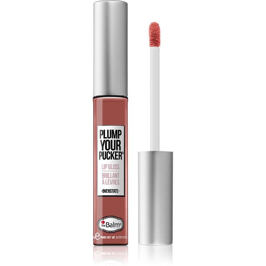 TheBalm Plump Your Pucker lesk na rty s mořským kolagenem odstín Dramatize 7 ml