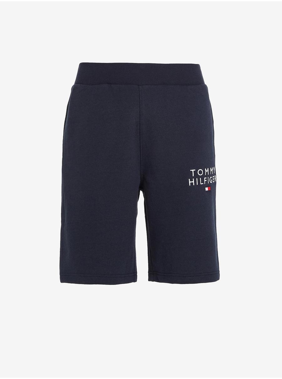 Tmavě modré pánské teplákové kraťasy Tommy Hilfiger