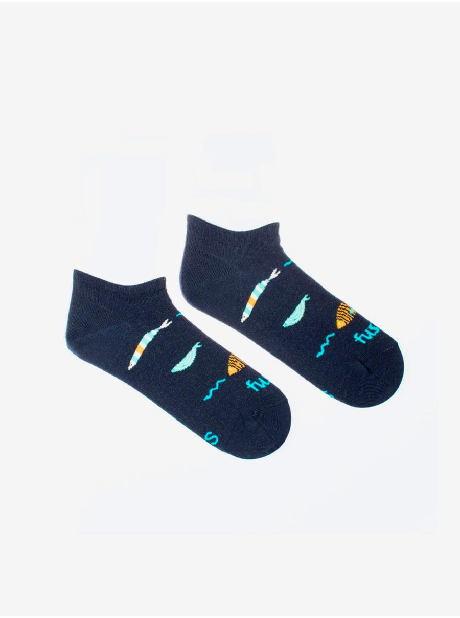 Tmavě modré vzorované ponožky Fusakle Hlubina