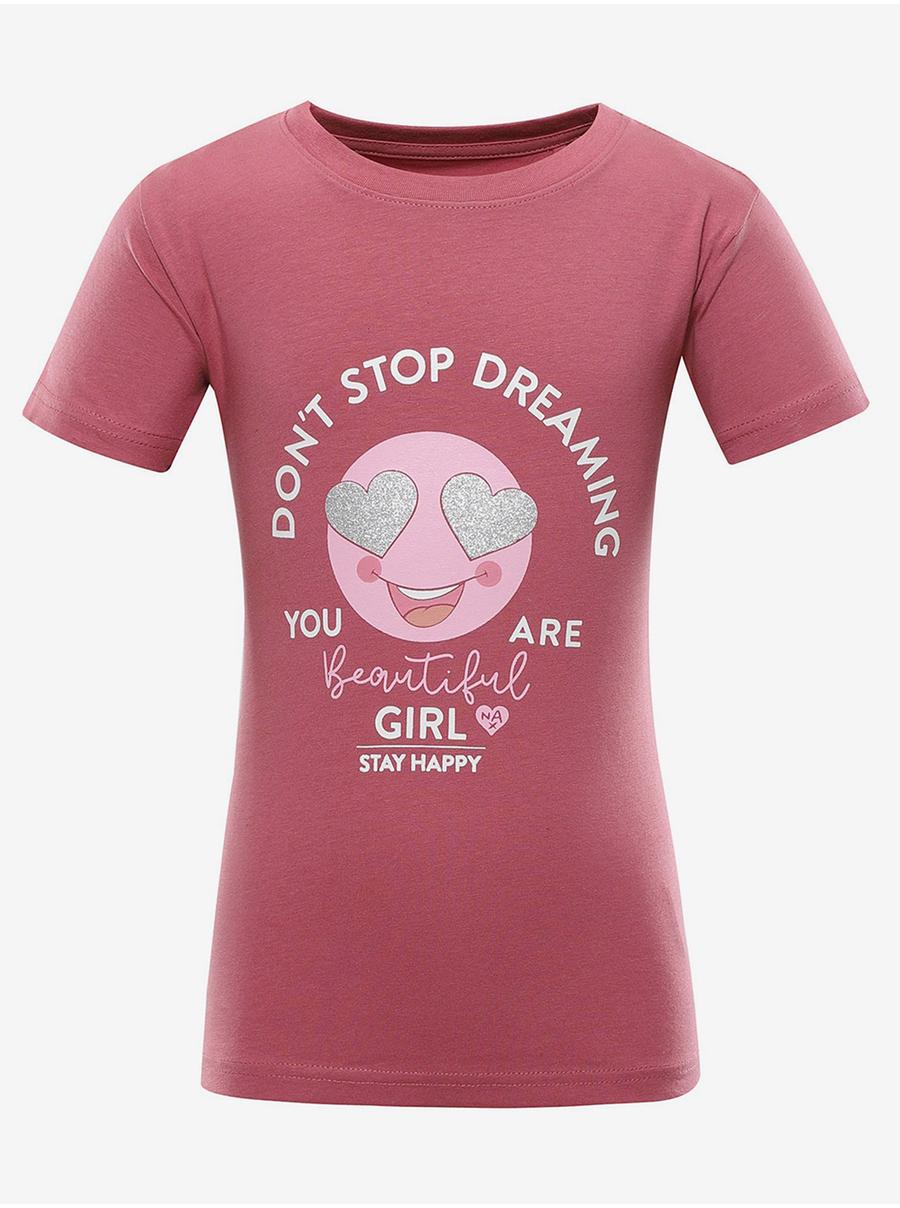 Tmavě růžové holčičí tričko NAX Goreto