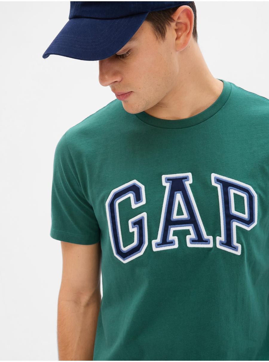 Tmavě zelené pánské tričko GAP