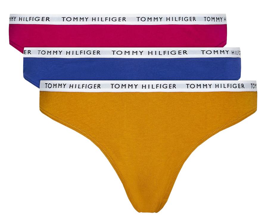 Tommy Hilfiger 3 PACK - dámské kalhotky Bikini UW0UW02828-0XH L