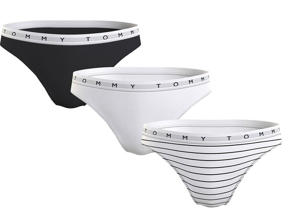 Tommy Hilfiger 3 PACK - dámské kalhotky Bikini UW0UW04601-0V6 M